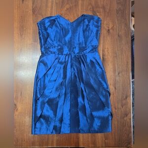Max & Cleo Strapless Royal Blue Dress